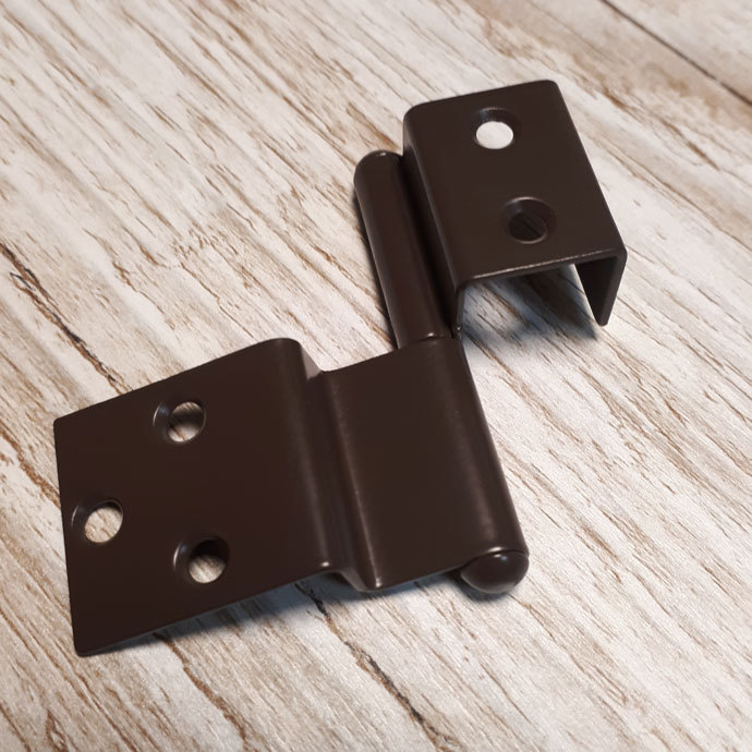 5 Pairs Campervan hinges Brown, Reimo, for 15mm Cupboard door furniture