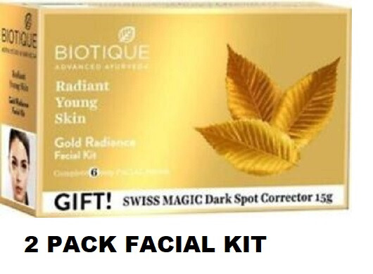 Kit facial Biotique Gold Radiance 65GM X 2 CAJA