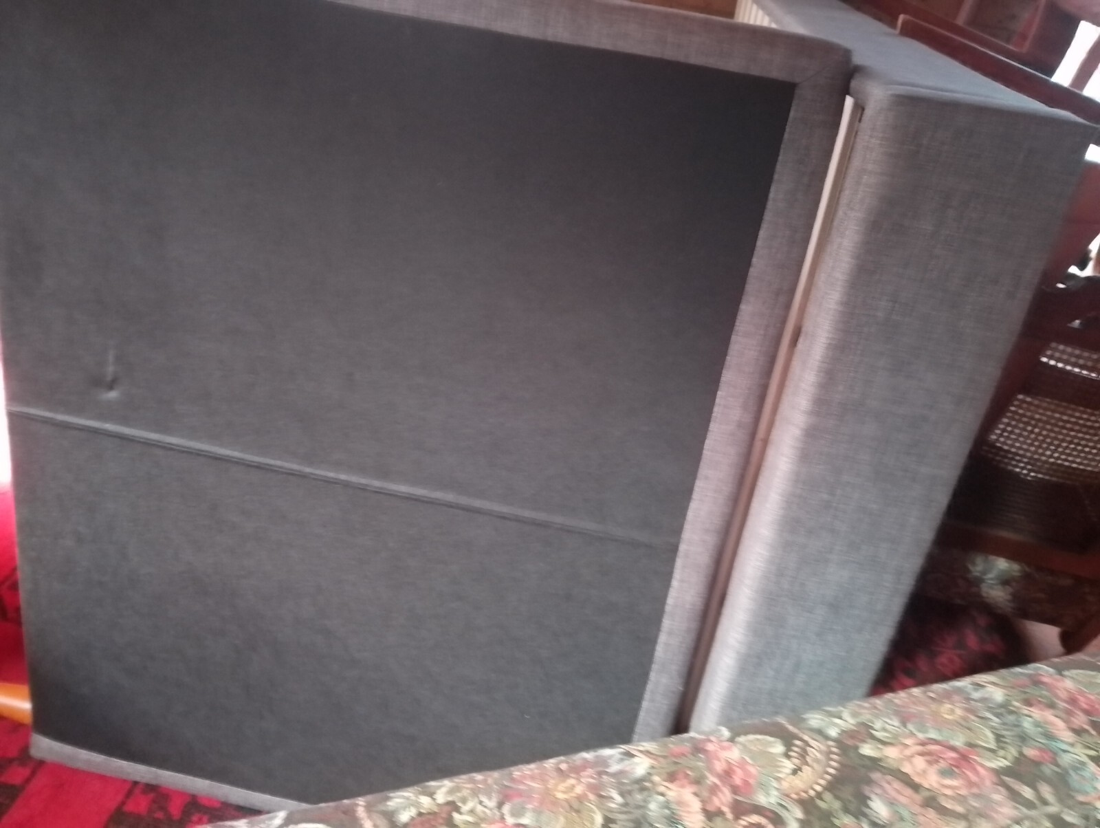 king single bedframe with padded headboard eBay