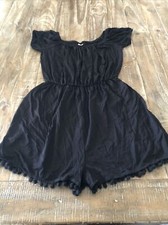 ASOS Black Ruffled Mini Dress Size 2