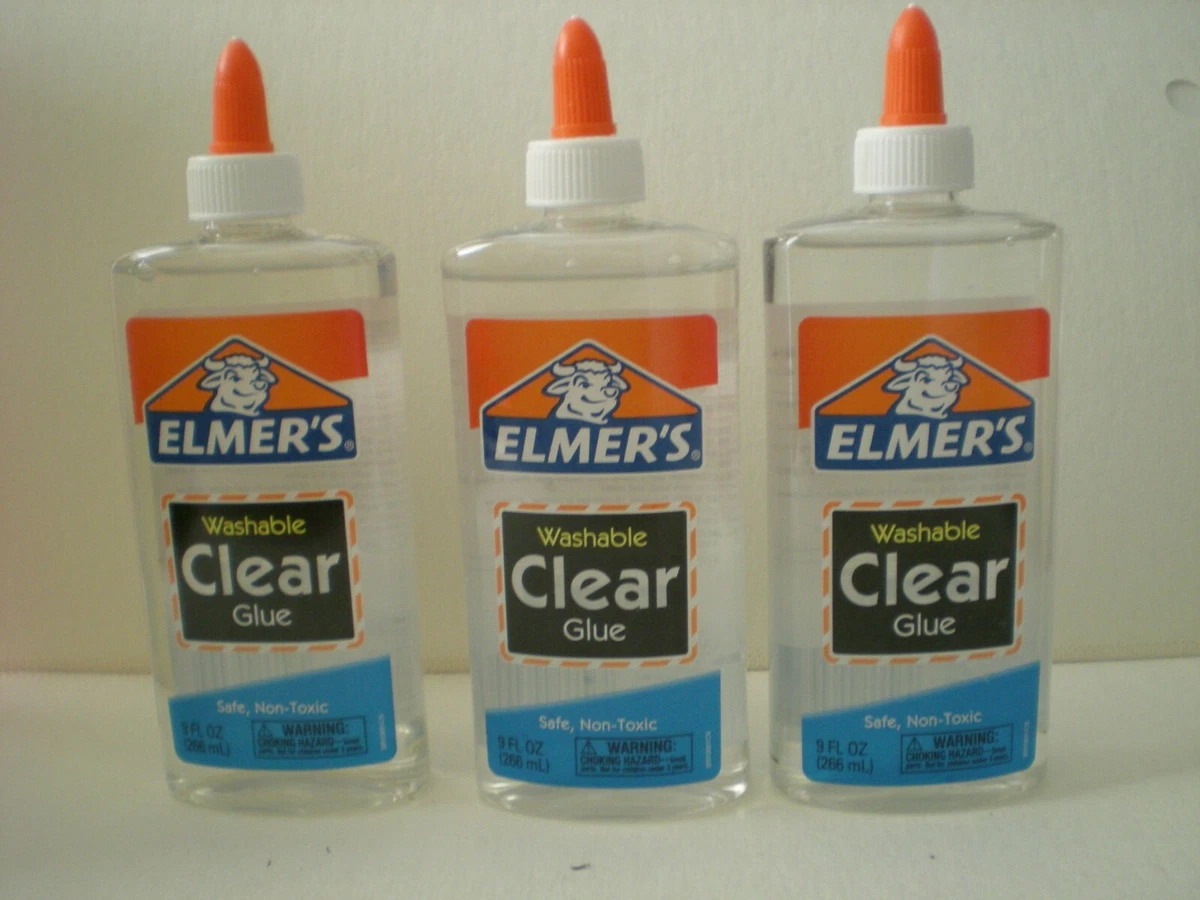 Elmer's Washable Clear Glue, 9 Ounce Bottle (Pack of 4)