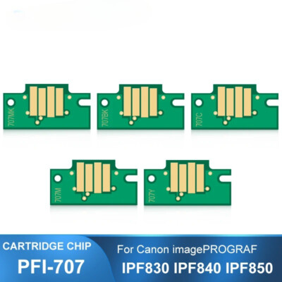 PFI-707 Permanent Cartridge Chip For Canon IPF830 IPF840 IPF850 700ML