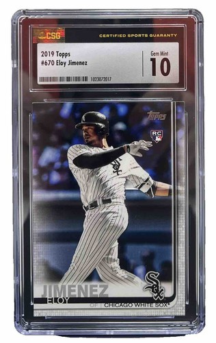 2019 Topps Eloy Jimenez #670 Chicago White Sox - CSG 10 - Bild 1 von 2