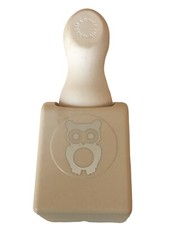 Martha Stewart Craft Paper Punch Embossed Wise Old Owl Bird Nature Card Making