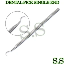 1 STAINLESS STEEL DENTAL PICK SINGLE END PR-280
