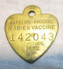 1952 Dog Tag Rabies Vaccine — photo 2
