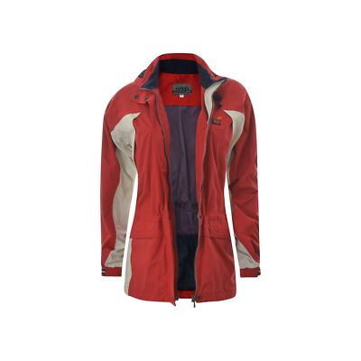 Halti DryMaxX Womens Snowboard Ski Hooded Jacket Winter Outfit Size 36 Red-Cream