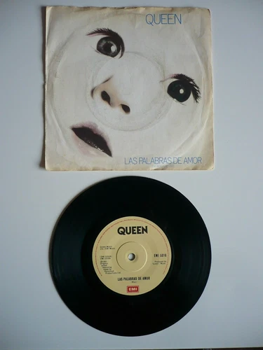 Queen Las Palabras De Amor 7" Vinyl UK EMI 1982 1st Press A3/B2 Single