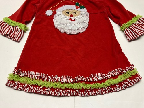 Emily Rose Girl’s Tunic Top Dress Christmas Santa Clause Red Ruffle Size 6 Cute - Picture 6 of 15