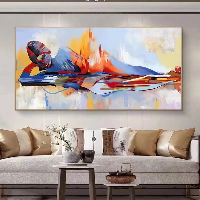 Abstract Women Canvas Painting Canvas Wall Art Posters Canvas Print Canvas Mural