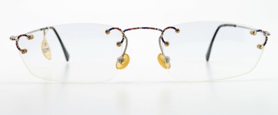 VIDI VICI Brille Design Model La Luna 2392 Luxury Rimless Lady Art 22K 1990s  