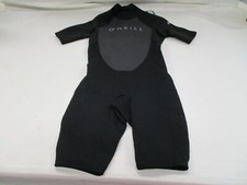 O'NEILL MEN'S 2MM REACTOR II BACK ZIP SHORTY WETSUIT SIZE XS BLACK SILVER 5041