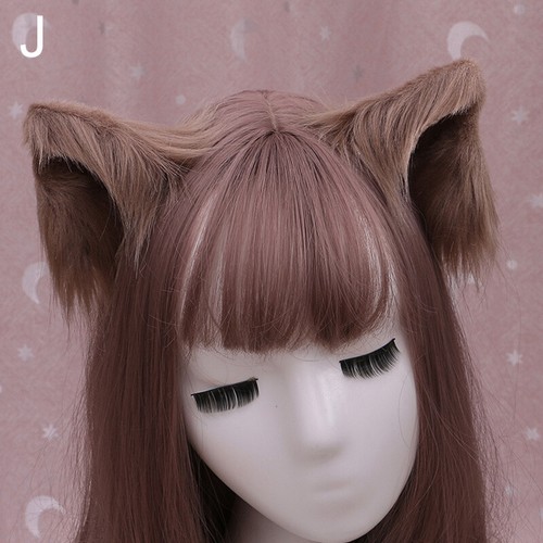 Katze Fuchs Ohren Stirnband Kostüm Fell Anime Neko Cosplay Party Halloween Haarband - Bild 21 von 36