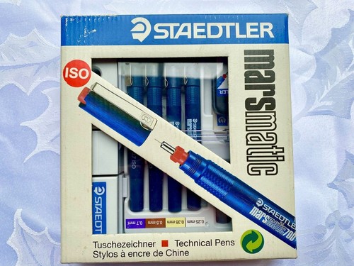 Technical Pen Set 700 S4 Staedtler Mars Matic For Drafting Tracing ...