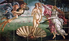 30 x 18 Birth of Venus Ceramic Mural Backsplash Bath Tile Decor 162