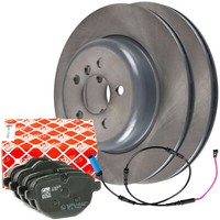 2X Febi Bremsscheiben L+R 330Mm BeläGe Wako Hinten FüR BMW 5 G31 6 G32 2.0 3.0