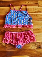 Jelly The Pug Girls 2 Piece sIze 14 Bikini Girls Swimsuit Bathing Suit See Desc