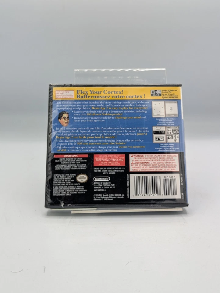 *Sealed* Brain Age 2: More Training in Minutes a Day (Nintendo DS) CIB Brand New - Image 2 of 2