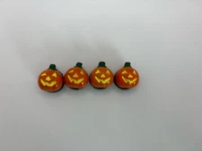 Halloween Button Covers Set Of 4 Pumpkins Used 