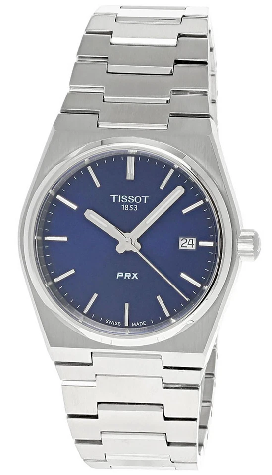 TISSOT PRX 35mm QTZ S-STEEL BLUE DIAL UNISEX WATCH T137.210.11.041.00