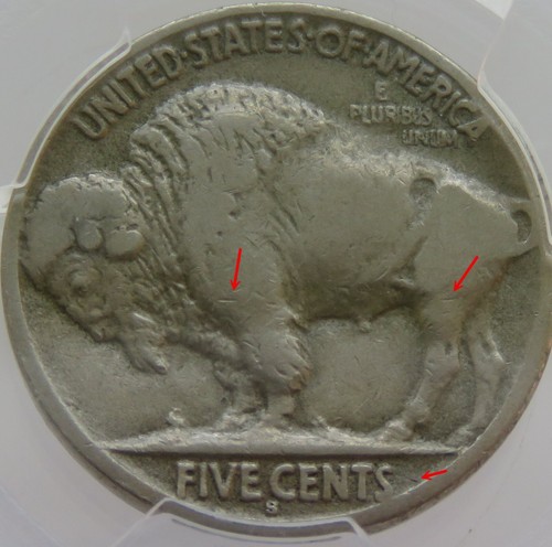 1917-S Buffalo Nickel 2 Feathers FS-401 PCGS VF 20 Free Shipping! - F#3909 - Picture 13 of 17