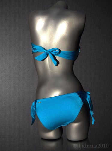 Victoria's Secret Juwel Perlen Push Up Bandeau Brazilian Bikini 75D/S (34D/XS) - Bild 4 von 5