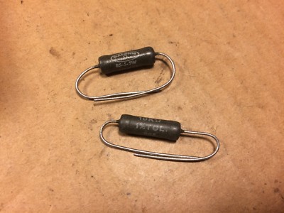 2 NOS Dale 10k ohm 5W watt Precision Power Resistors 1959 TESTED (Qty Avail)