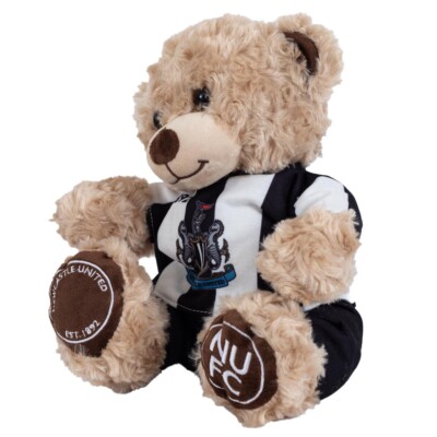 Peluche Super Fan Officielle Newcastle United FC - Taille Unique - Noir, Blanc Et Bleu