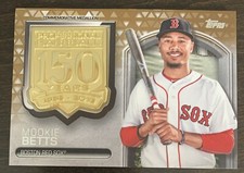 Mookie BETTS🔥2019 Topps 150 Years GOLD Medallion #AMM-MB 6/50 Red Sox Dodgers