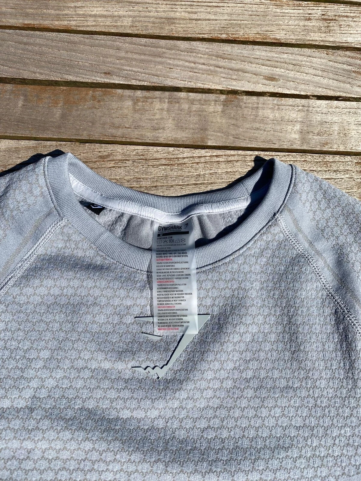 Gymshark Grey medium RARE Onyx V2 T-Shirt image 3