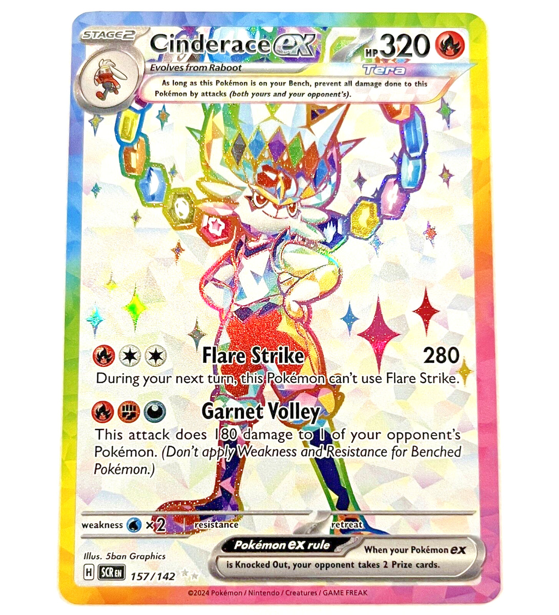 Cinderace Ex 157/142 Sv07: Stellar Crown for sale
