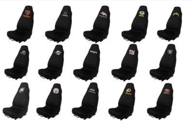 NFL Car Seat Cover By Northwest Black Seat Protectors