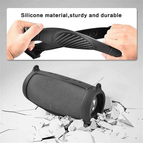 Silicone Case Cover for JBL Charge 5 Bluetooth Speaker with Shoulder Strap New - Picture 8 of 19