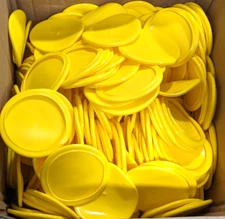 Caplugs Yellow Flange Cap 300pcs 3.5" ID x 4.155" OD Flexible & Round V200S15M