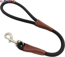 Short Dog Leash- 18, 24 Inch Strong Nylon Training 24 Inch Pack of 1 black