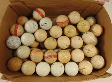 LARGE LOT OF 60 VINTAGE GOLF BALLS VARIOUS MAKES ESTATE FIND L K