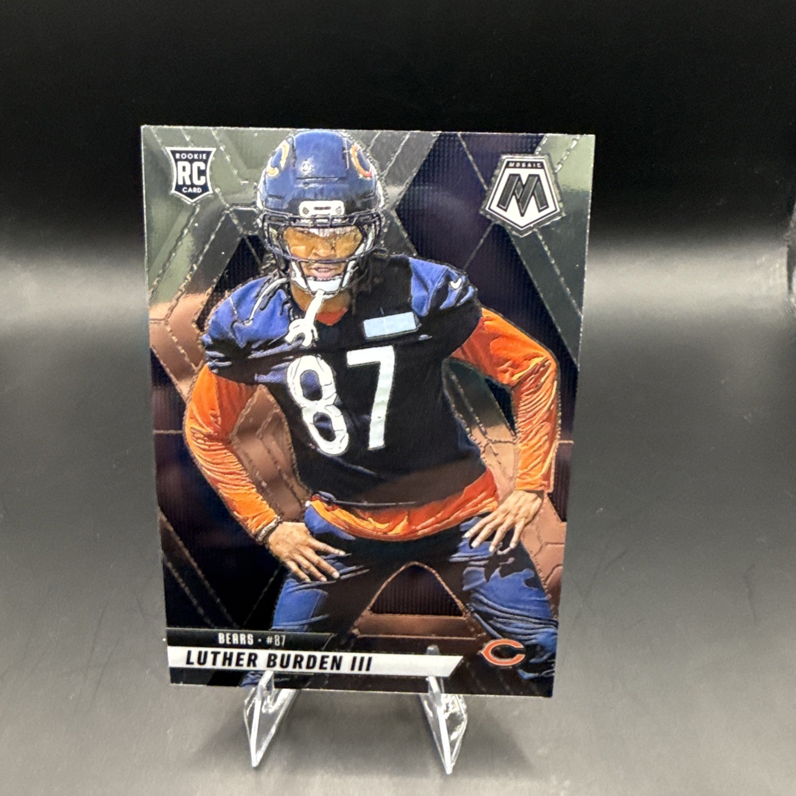 2025 Panini Mosaic - Luther Burden III #383 -  Silver Prizm - Chicago Bears