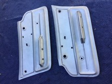 1967 Chevy Corvette C2 Door Panels Set Silver Coupe 1965-66 Nice Drivers Origina