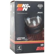 Kn Re-0870 Universal Clamp On Air Filter 4 102mm Pipe Flange Inlet Kn Re-0870 Universal Clamp On Air Filter 4 102mm Pipe Flange Inlet