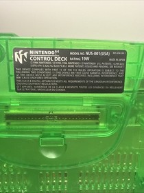 Nintendo 64 N64 Funtastic Jungle Green Console, 2 Controllers -READ LISTING