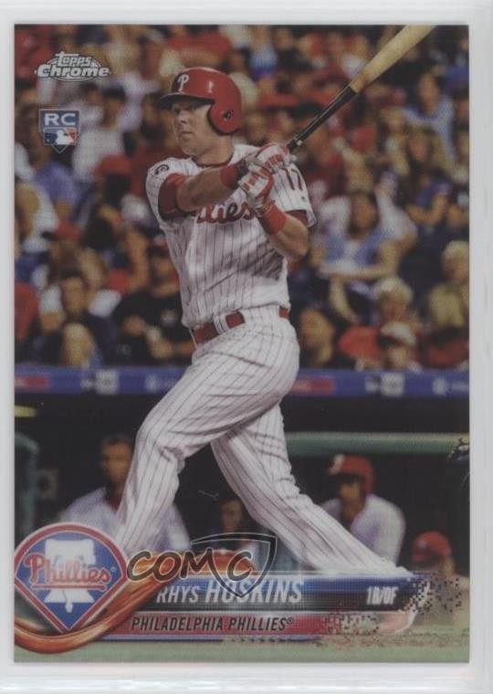 2018 Topps Chrome Refractor Rhys Hoskins #70 0co5