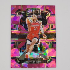 Brittney Sykes 2024 Panini WNBA Select Basketball #3 Prizm Pink Ice Mystics NM