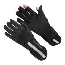 Sun Gloves for Women, Long Breathable Gloves,  11" & 2Pcs & Ice Silk & Black