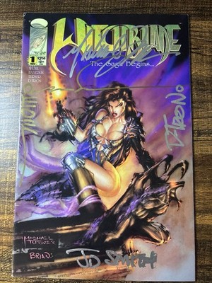 1995 Witchblade #1 Signed By Silvestri, Turner, Wohl, Smith, and D-Tron