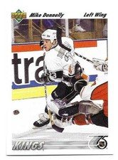 MIKE DONNELLY 1991-92 UPPER DECK ROOKIE CARD NEAR MINT CONDITION