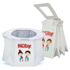 Nuby Disposable Travel Potty with Liner - Foldable and Portable Potty;...