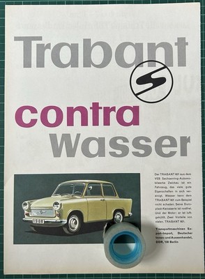 Rare 1968 TRABANT 601 Advertising