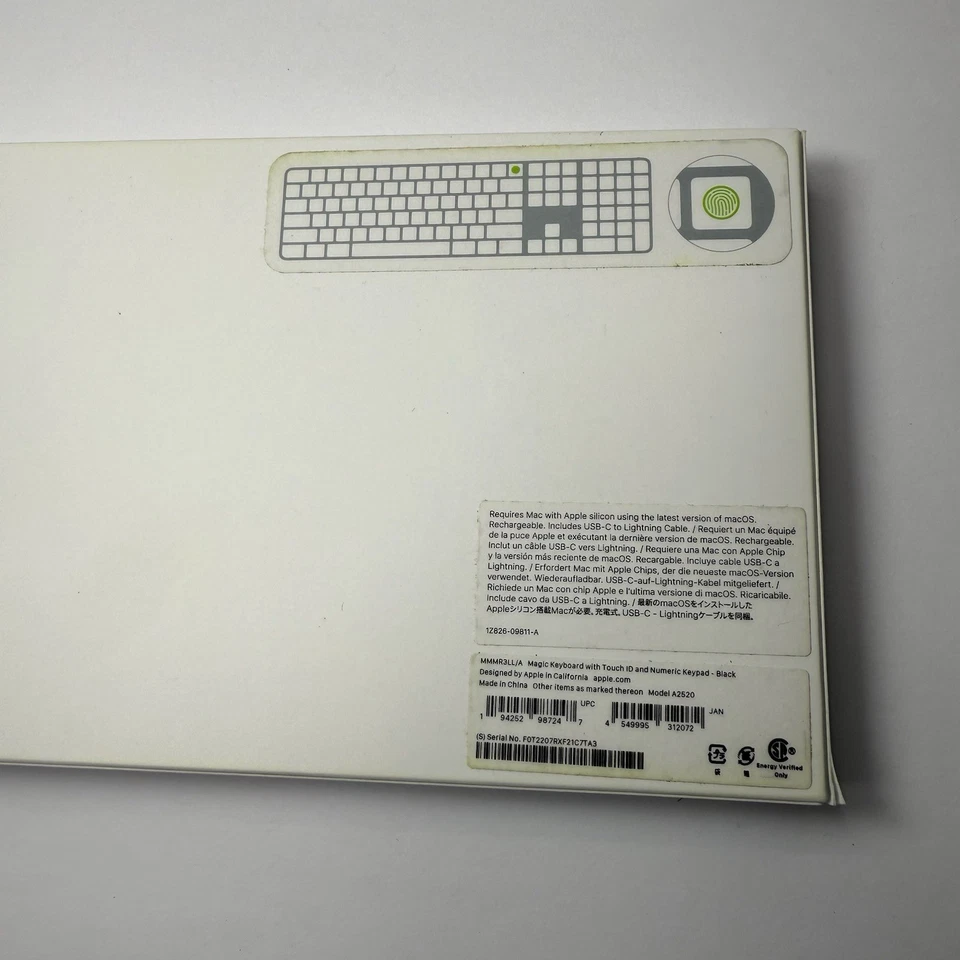 Magic Keyboard with Touch ID and Numeric Keypad for Mac (USB–C) Black Keys ⌨️  - Image 4 of 4