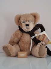 Artist Teddy Bear By Gabriel's Bears With Miniature Chess Set
