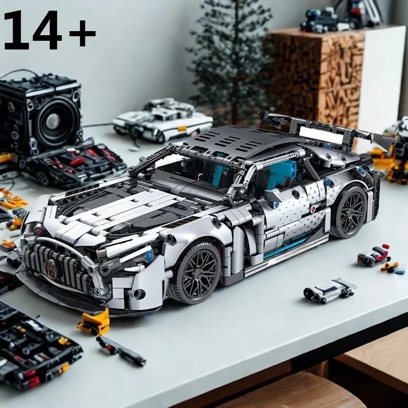 2026 1300 Pcs 1:14 Technical Mercedes-AMG GT 63 Building Blocks Sports Car Set